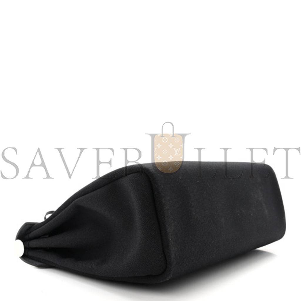 H**mes military toile vache hunter herbag zip pm 31 black (30*23*10cm)